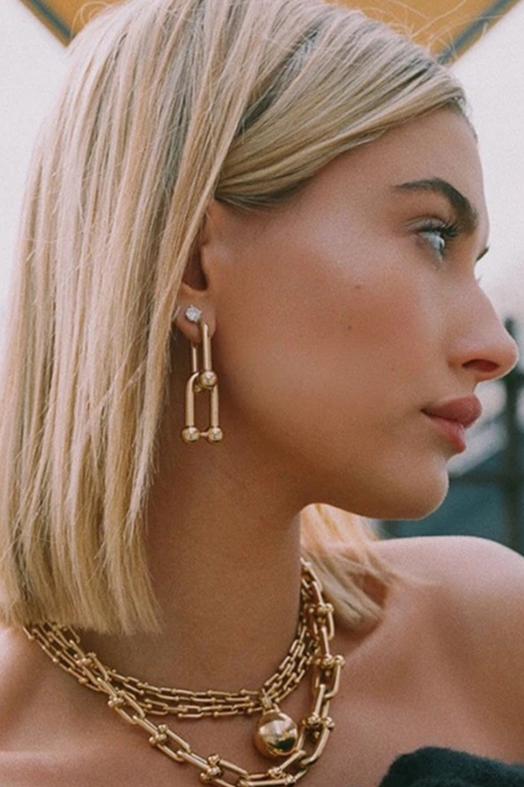 New York Earrings Gold