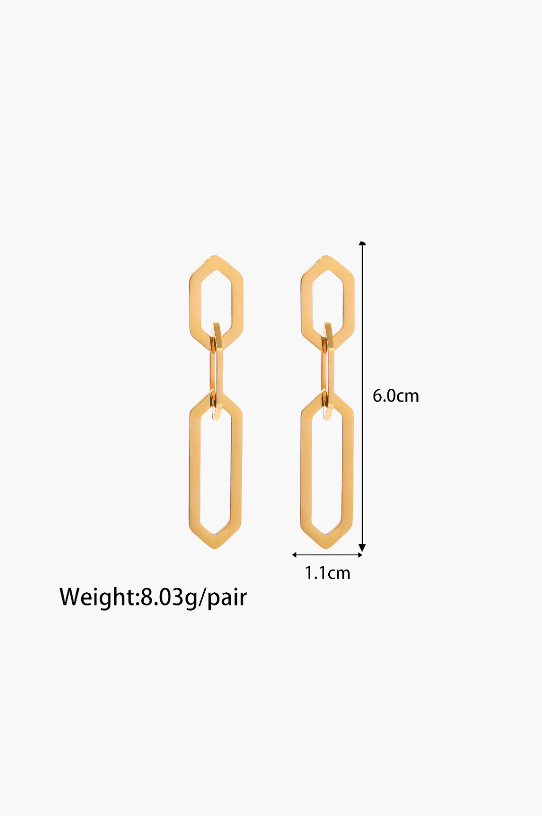 French Connection Earrings Gold PRE-ORDER 24th MAY