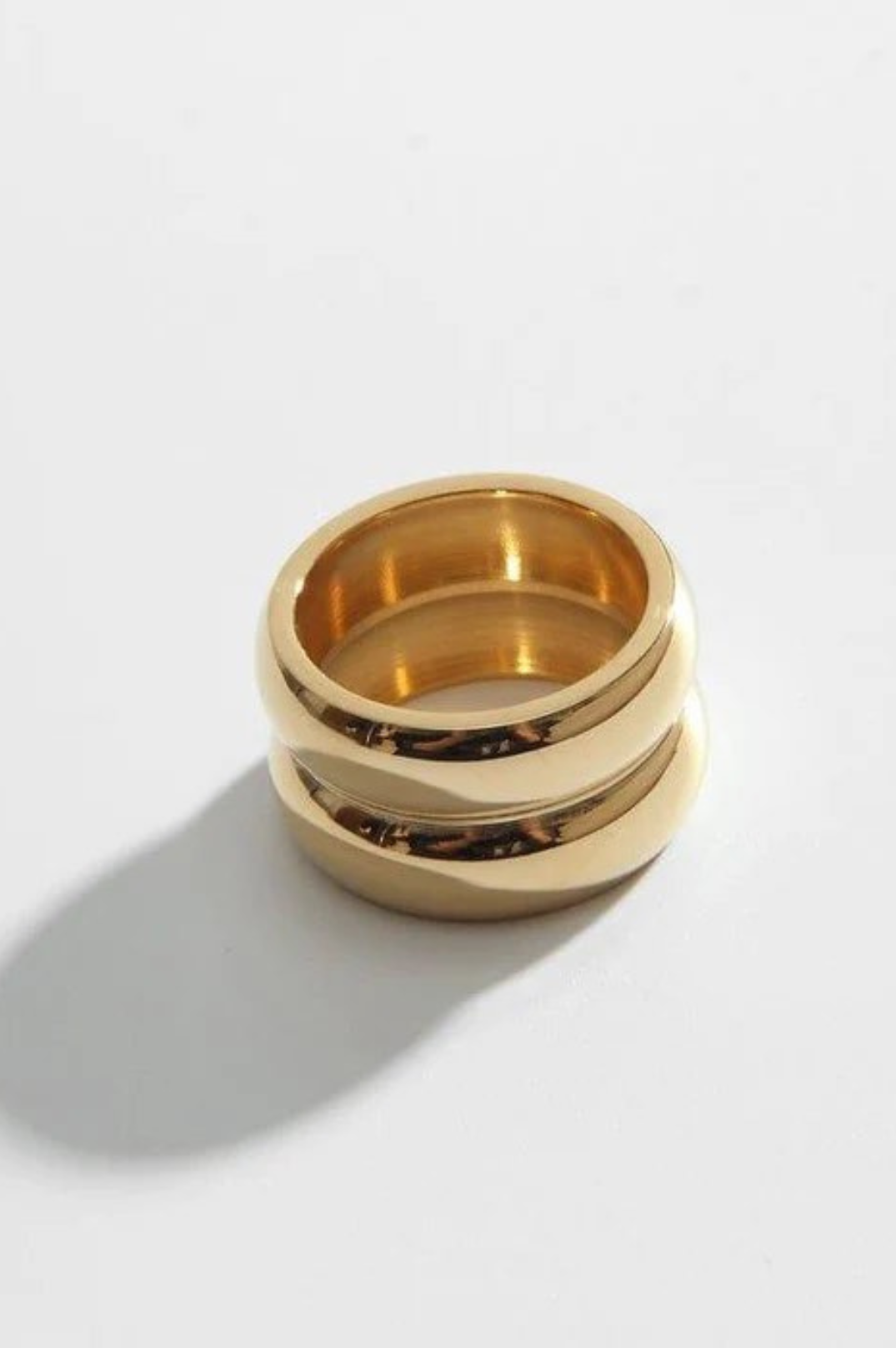 New Double French Ring Gold