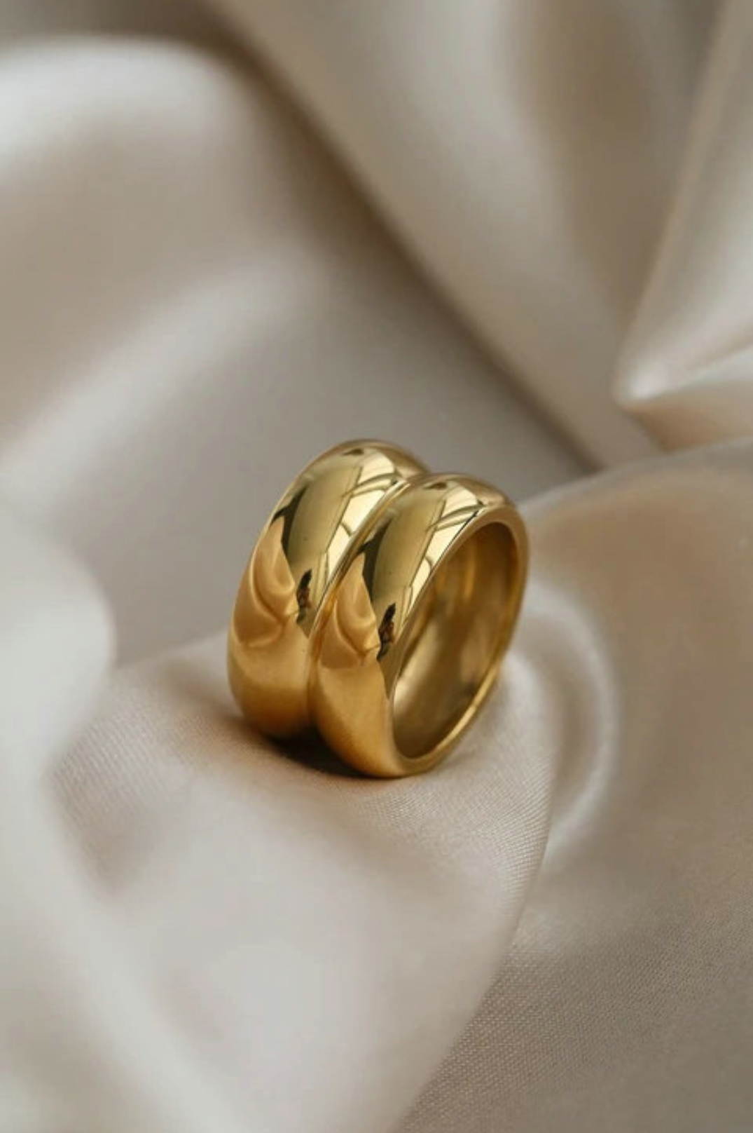 New Double French Ring Gold