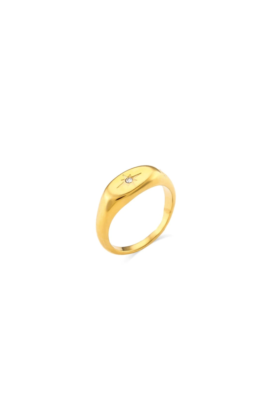 French Star Ring Gold