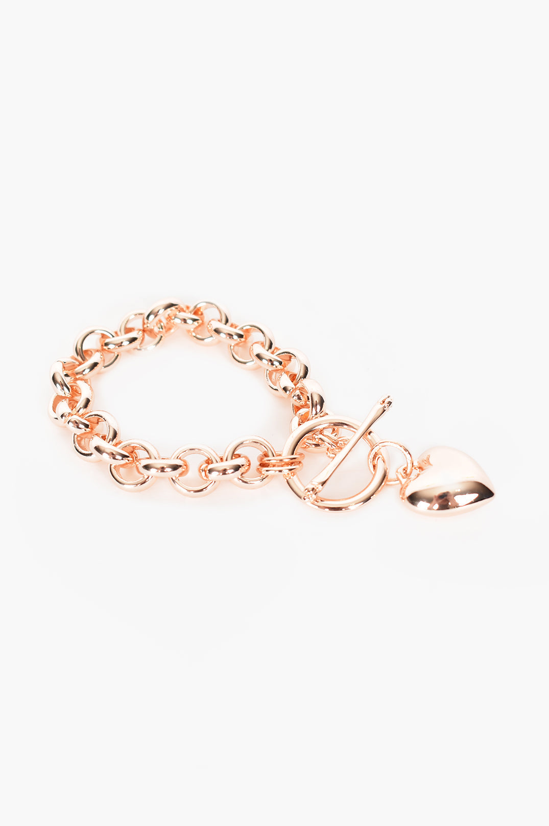 Milan Heart Bracelet Rose Gold