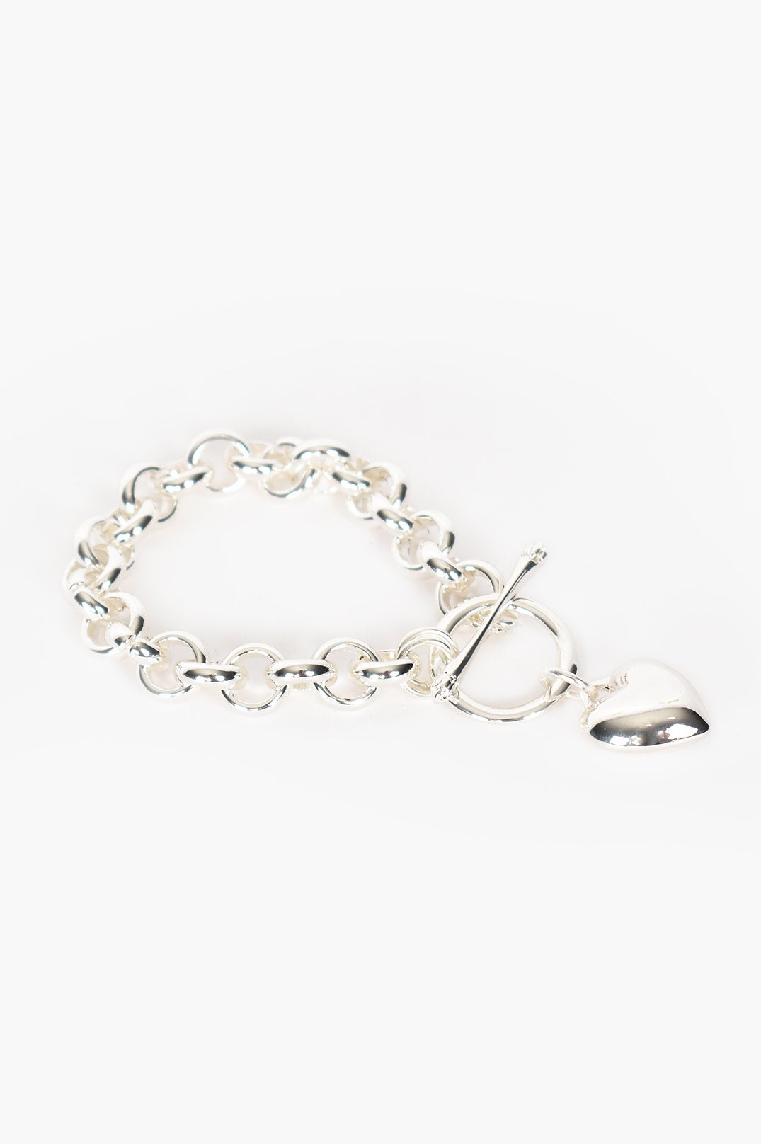 Milan Heart Bracelet Silver