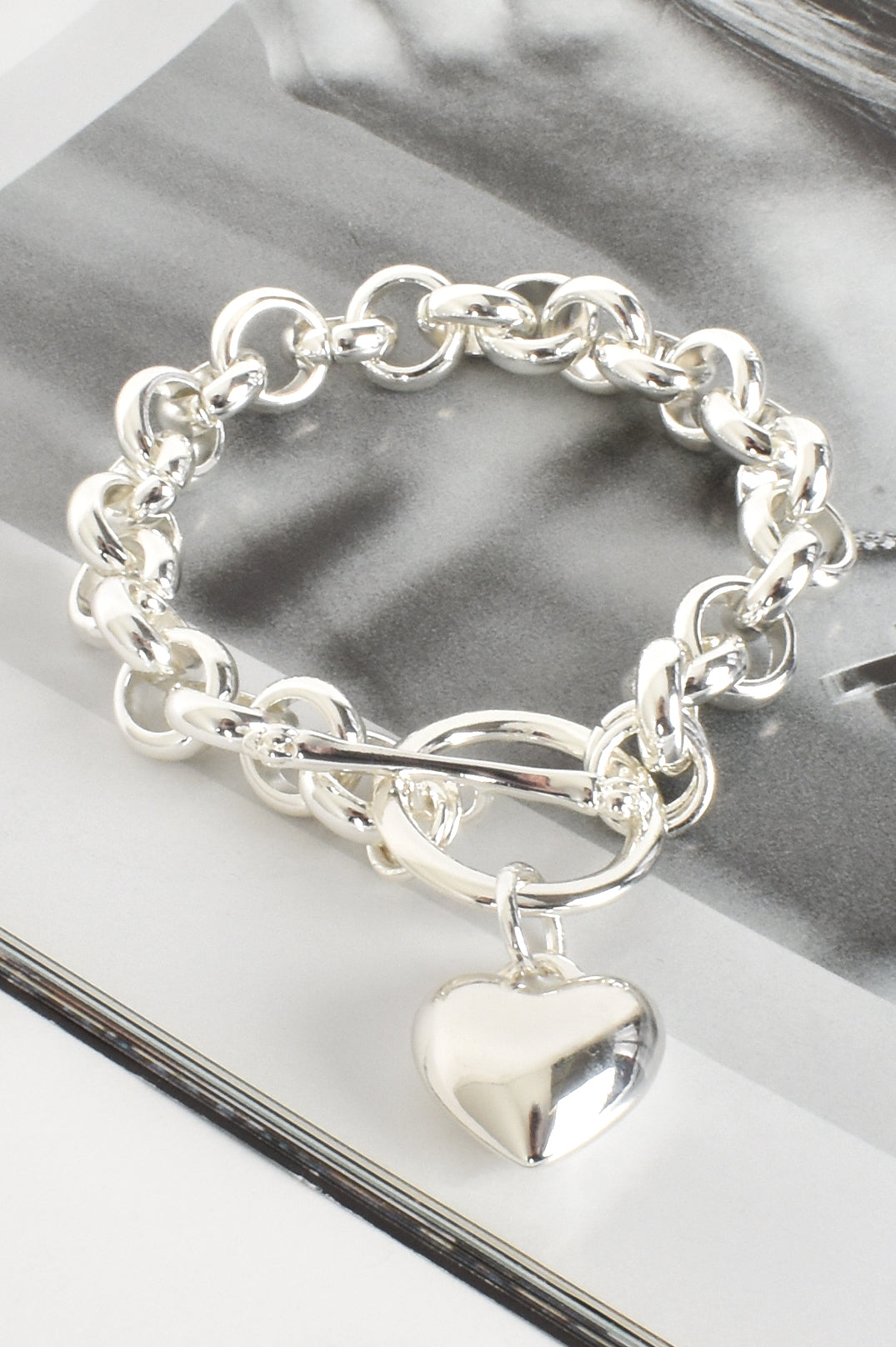 Milan Heart Bracelet Silver