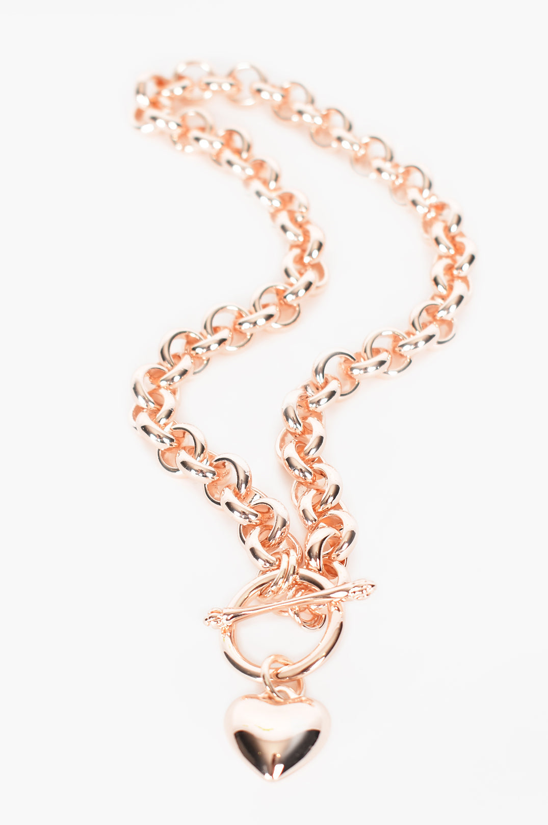 Milan Heart Fob Rose Gold