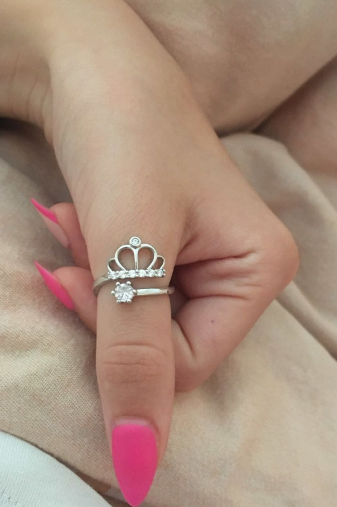 Crown Ring Sterling Silver