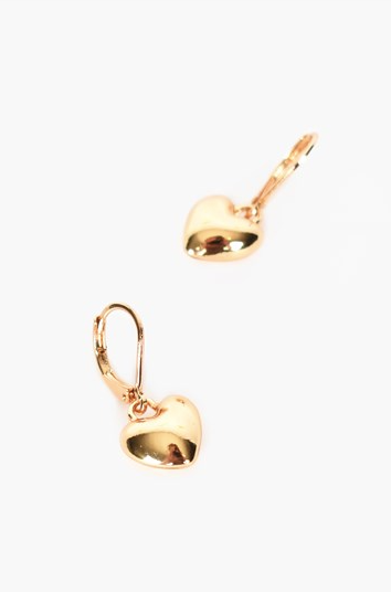 Milan Heart Earrings Gold