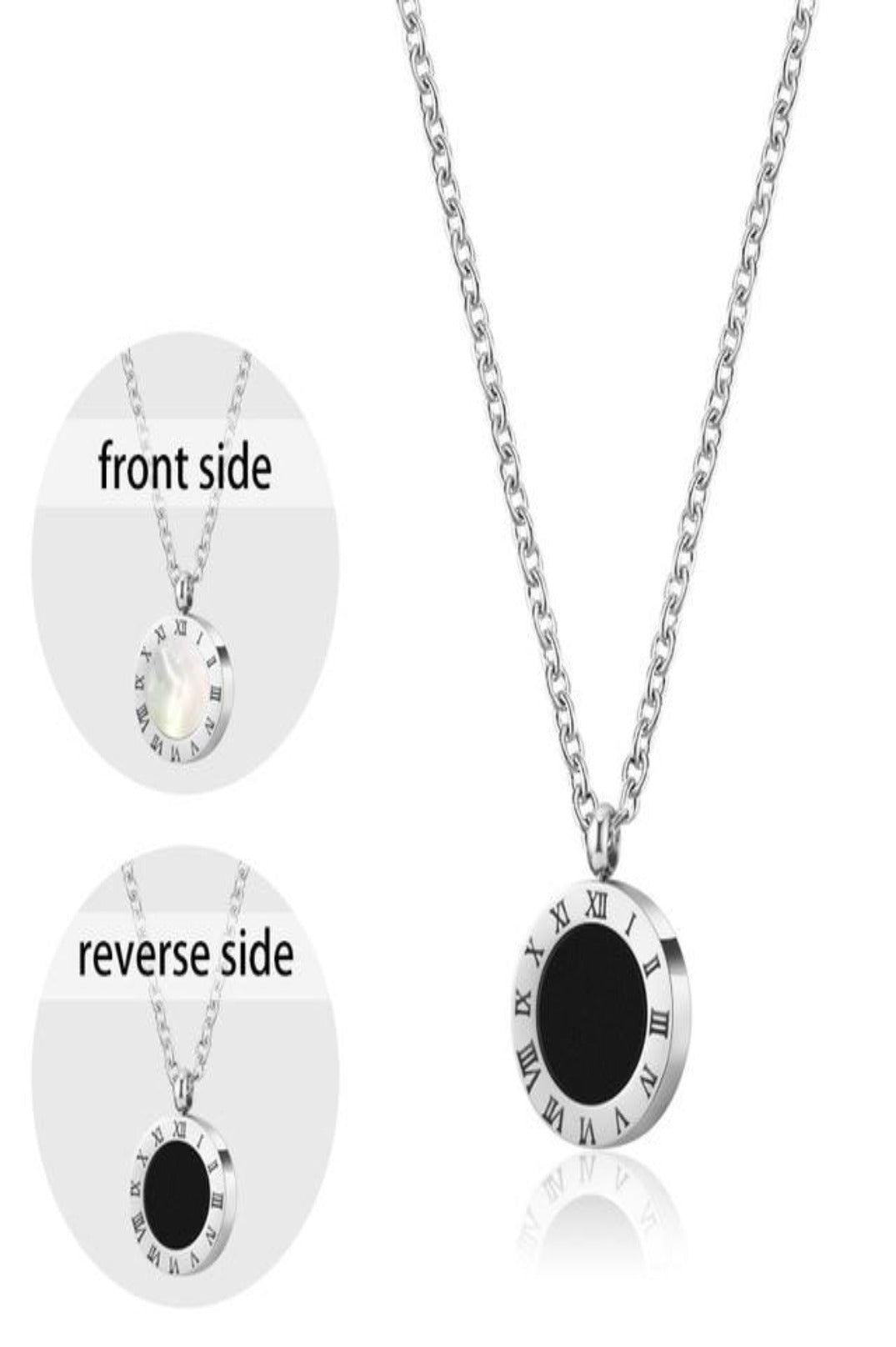 Silver Reversible Necklace